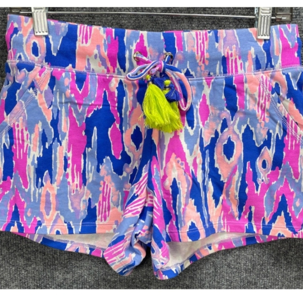 Lilly Pulitzer Pink and Blue Athletic Shorts